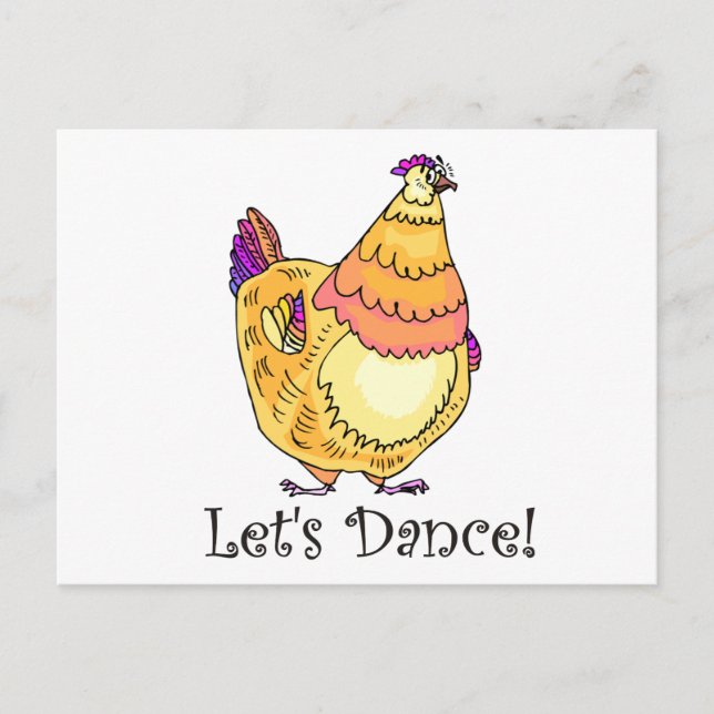 Carte Postale Danse du poulet (Devant)