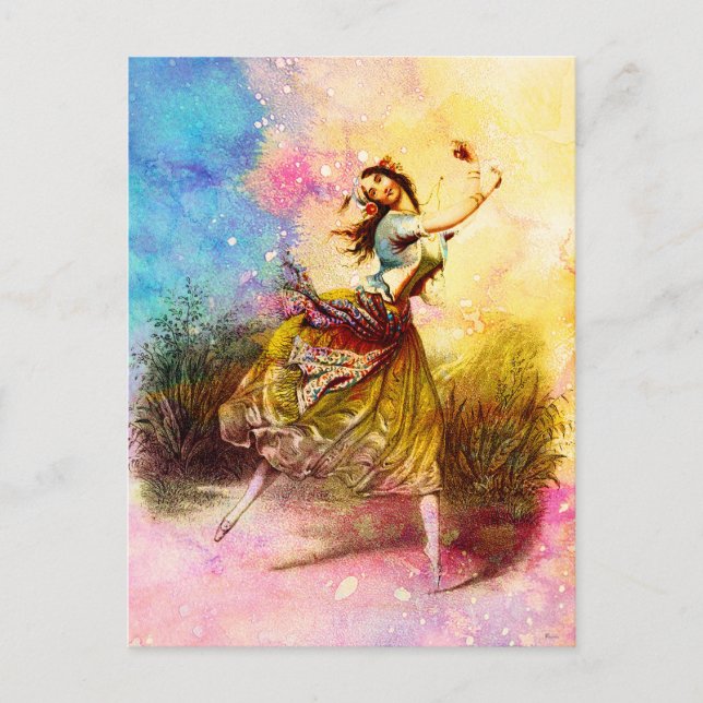 CARTE POSTALE DANSE GYPSY (Devant)