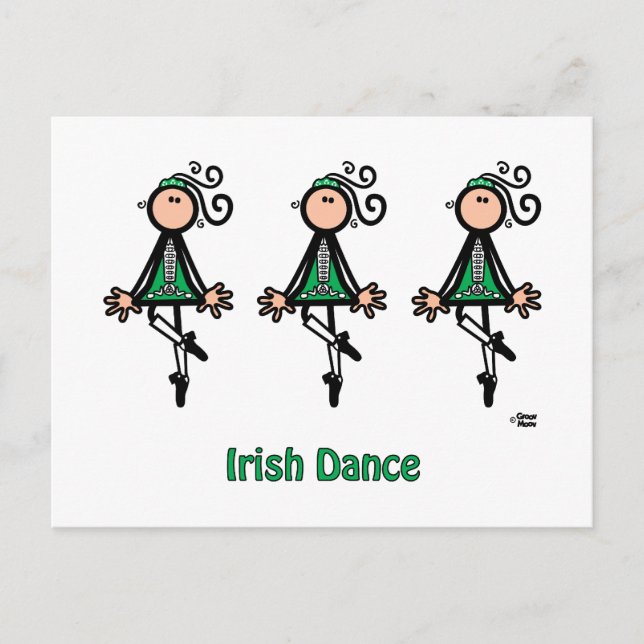 Carte Postale Danse irlandaise (Devant)