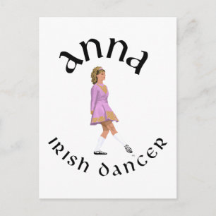 Carte Postale Danse Irlandaise sur Mesure ANNA
