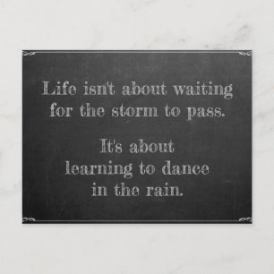 Carte Postale Danse sous la pluie