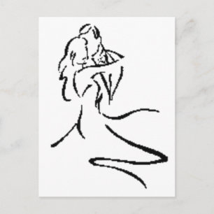 Carte Postale Danse vintage en couple