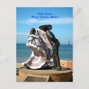 Carte Postale Danse Xiutla sur le Malecon Peurto Vallarta Mexiqu