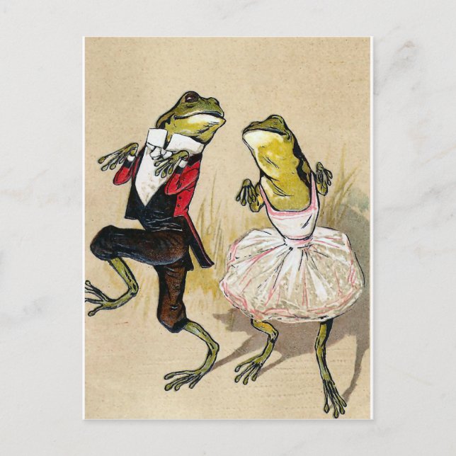 Carte Postale Danser avec les grenouilles (Devant)
