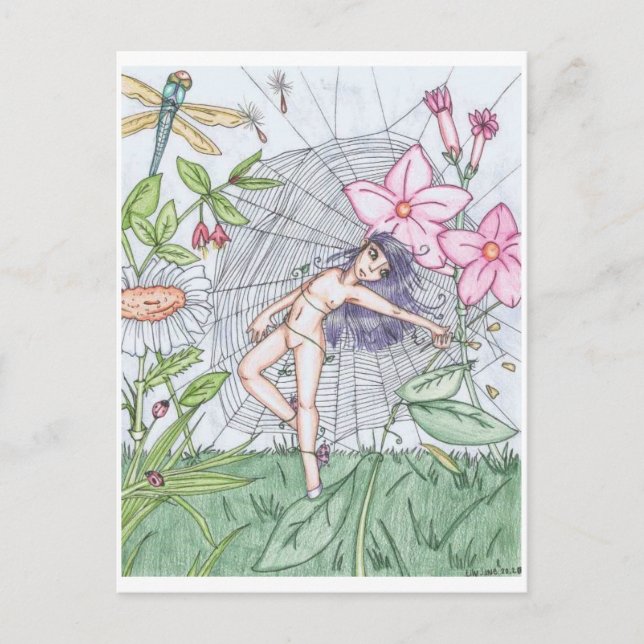 Carte Postale Danser dans la nature. (Devant)