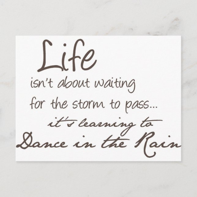 Carte Postale Danser Dans La Pluie (Devant)