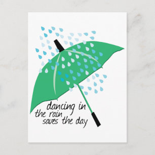 Carte Postale Danser Dans La Pluie Sauve