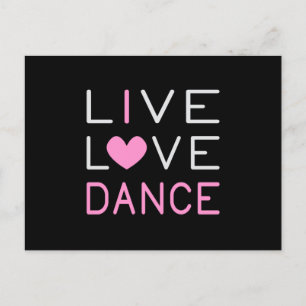 Carte Postale Danser Live Love Danse Queen Dancer Ballet Cadeau