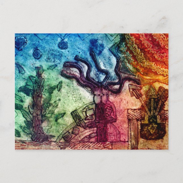 Carte Postale Danser un homme tribal (Devant)