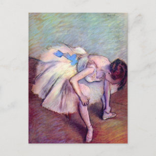 Carte Postale Danseur assis par Edgar Degas, Ballet Art Vintage