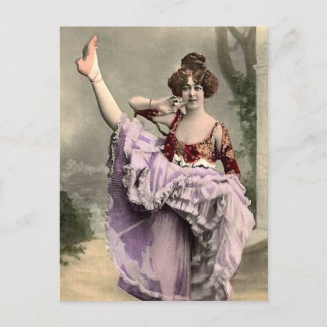 Carte Postale Danseur Cancan (Devant)