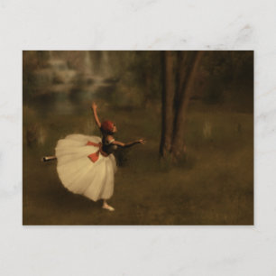 Carte Postale Danseur dans le jardin