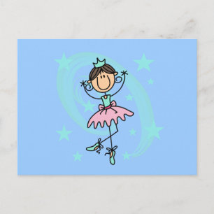 Carte Postale Danseur de ballet - T-shirts et cadeaux Brown