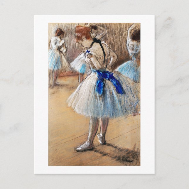 Carte Postale Danseur de ruban bleu, Edgar Degas (Devant)