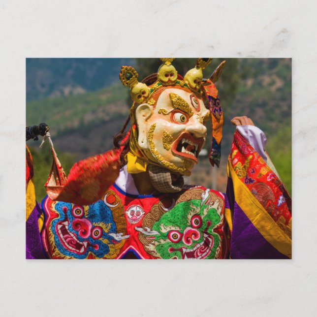 Carte Postale Danseur du Festival Aisan (Devant)