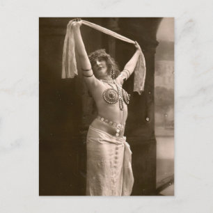 Carte Postale Danseur victorien du ventre vintage