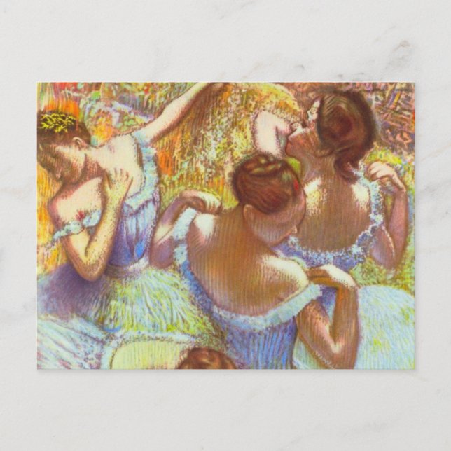 Carte Postale Danseurs bleus par Edgar Degas (Devant)
