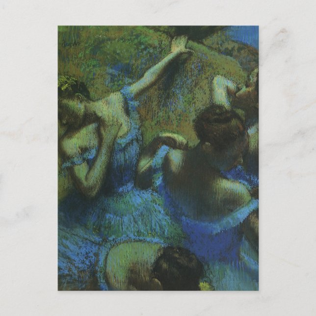 Carte Postale Danseurs bleus par Edgar Degas, Impressionnisme Vi (Devant)