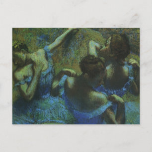 Carte Postale Danseurs bleus par Edgar Degas, Impressionnisme Vi