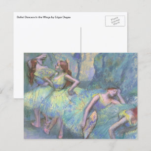Carte Postale Danseurs de ballet dans les ailes par Edgar Degas