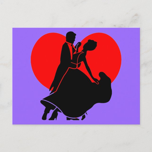 Carte Postale Danseurs de coeur (Devant)