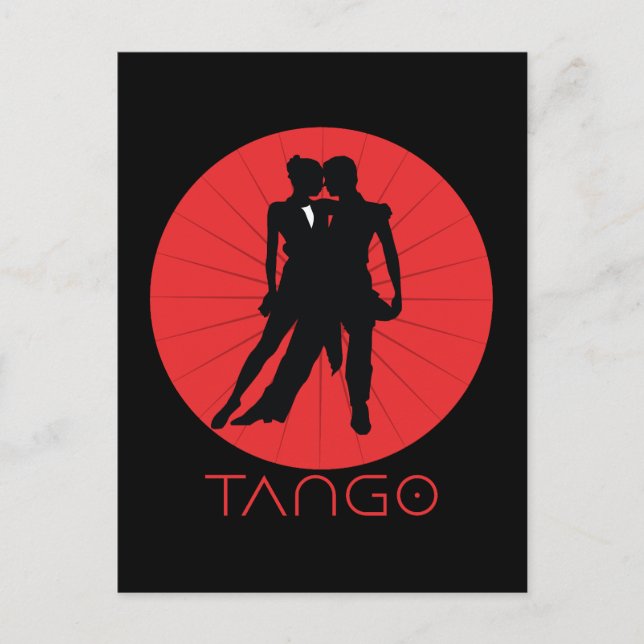 Carte Postale Danseurs de tango (Devant)