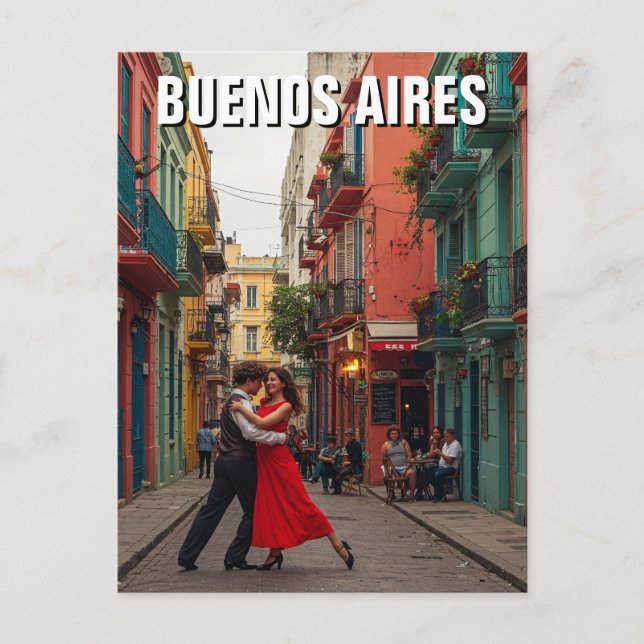 Carte Postale Danseurs de tango Buenos Aires Argentine Voyage (Devant)