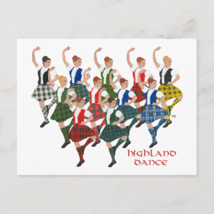 Carte Postale Danseurs des Highlands écossais