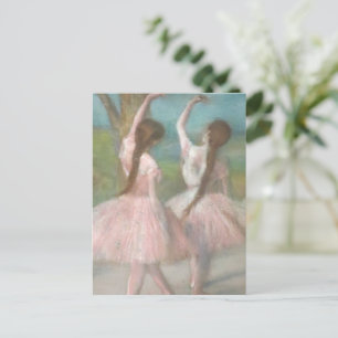 Carte Postale Danseurs en Pink Edgar Degas