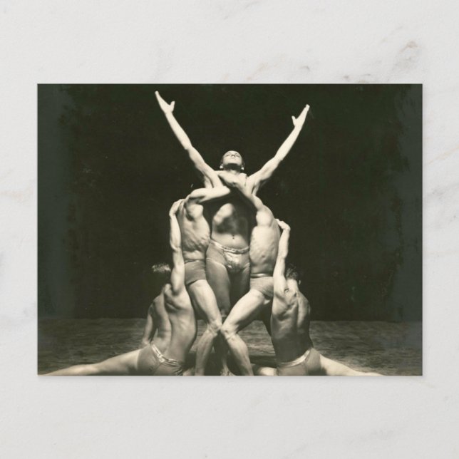 Carte Postale Danseurs masculins 1934 (Devant)