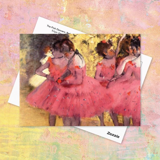 Carte Postale Danseurs roses devant le Ballet Edgar Degas (Créateur téléchargé)