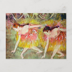 Carte Postale Danseurs se penchent par Edgar Degas, Ballet Art