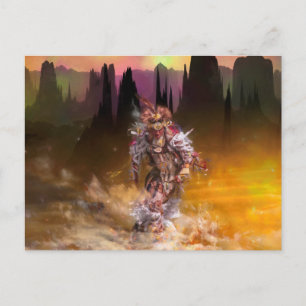 Carte Postale Danseuse amérindienne ROLLING THUNDER