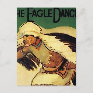Carte Postale "Danseuse d'aigle" Western Art de Gerald Cassidy
