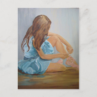 Carte Postale danseuse de ballet de repos cinderella