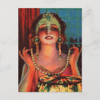 Carte Postale Danseuse fabuleuse de l'ère des Flappers des année