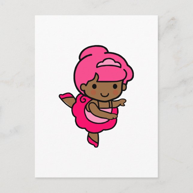 Carte Postale Danseuse fille (Devant)