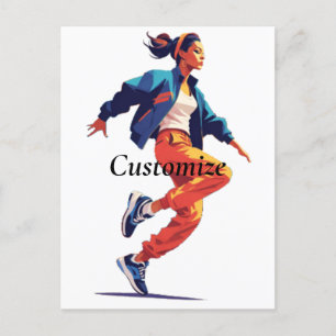 Carte Postale Danseuse Hip hop Thunder_Cove