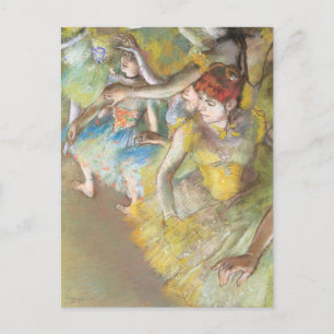 Carte Postale Danseuses de ballet sur la scène par Edgar Degas