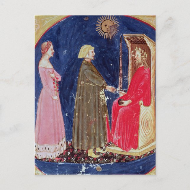 Carte Postale Dante et Beatrice avant Justinian (Devant)