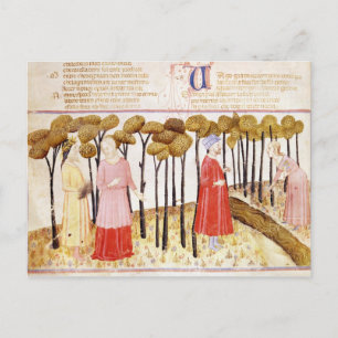 Carte Postale Dante et Virgile au sommet du Purgatoire