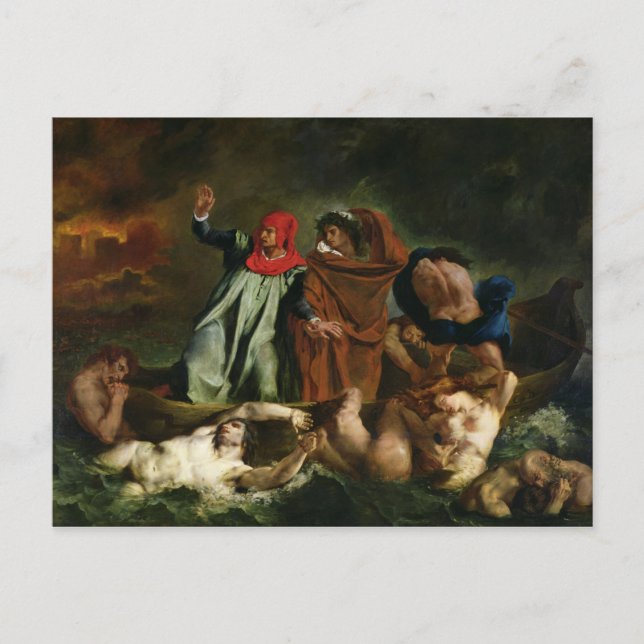 Carte Postale Dante et Virgile dans le monde souterrain, 1822 (Devant)