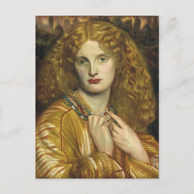 Carte Postale Dante Gabriel Rossetti : Hélène de Troy (Devant)