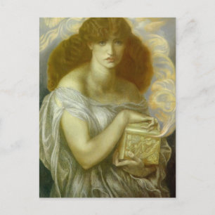 Carte Postale Dante Gabriel Rossetti : Pandora