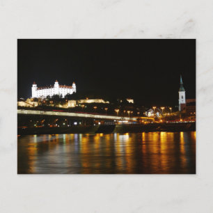 Carte Postale Danube de nuit, Bratislava, Slovaquie