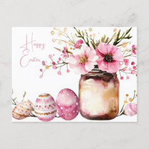 Carte postale d'Aquarell Oster avec oeufs de Pâque