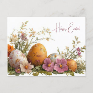 Carte postale d'Aquarell Oster colorée avec fleurs