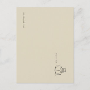 Carte Postale Dark Academia – encrier Art Livre Cadeau pour In
