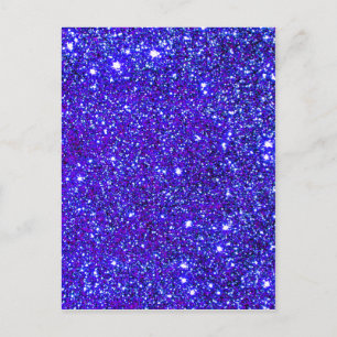 Carte Postale Dark Blue Sparkle Glitter Night Sky Starfield Star