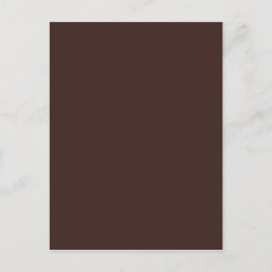 Carte Postale Dark chocolate hex code 3D241F